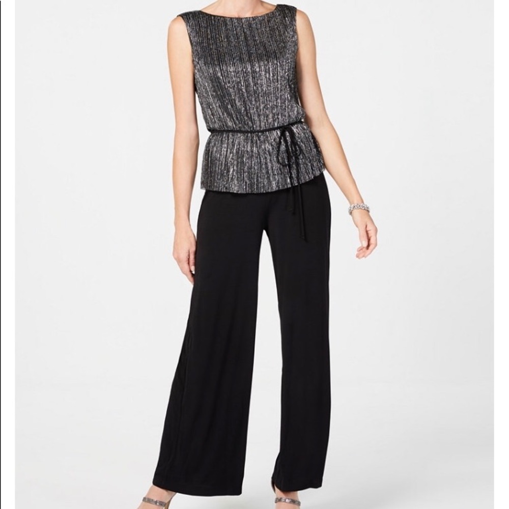 Metallic popover jumpsuit